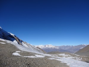 La longue descente vers Muktinath.