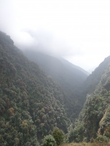 Nuages sur la vallée.