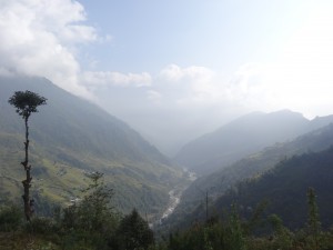 Une vue un peu plus dégagé après Chhomrung.