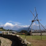 Dernière vision sur l'Annapurna avant le village de Kande.