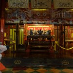 L'autel d'un temple bouddhiste.
