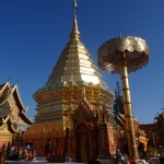 Le temple de Phrathat Doi Suthep, dans les collines à l'est de Chiang Mai.