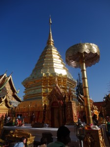 Le temple de Phrathat Doi Suthep, dans les collines à l'est de Chiang Mai.