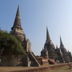 Les ruines de Wat Phra Si Sanphet.