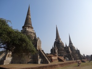 Les ruines de Wat Phra Si Sanphet.