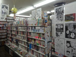 A Jimbosho, voici une toute petite partie d'une librairie gigantesque (5 étages pleins à ras bord).