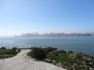 Vue de San Francisco depuis Alcatraz. Si proche et pourtant si loin pour les prisonniers de l'époque.