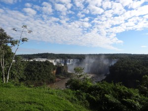 Vue sur les chutes coté brésilien.