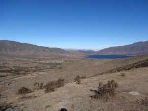 Près de l'horizon, ce lac a des allures de mirage dans ces régions quasi désertiques.