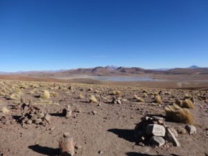 Une des nombreuses lagunes de l'Altiplano (4855 m).